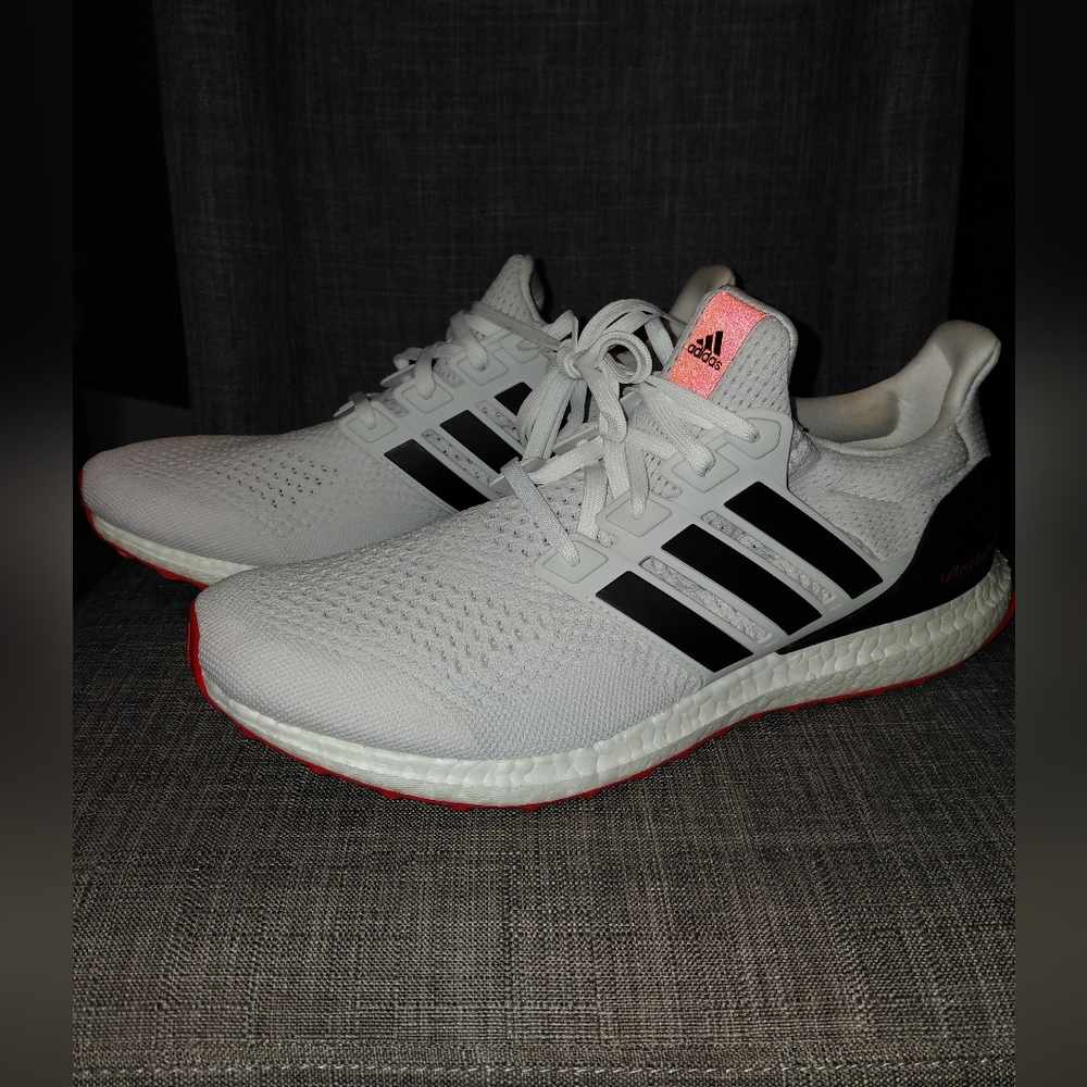 Adidas Men's UltraBoost 1.0 White Scarlet Size 12.5